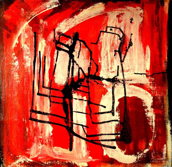 André Clouâtre, Sans titre 78, Acrylique sur toile, 97 x 97 cm (38'' x 38 ''), 2013